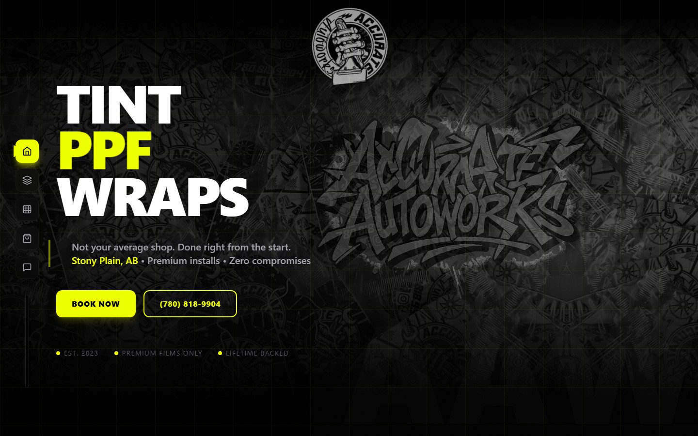 Accurate Autoworks website screenshot