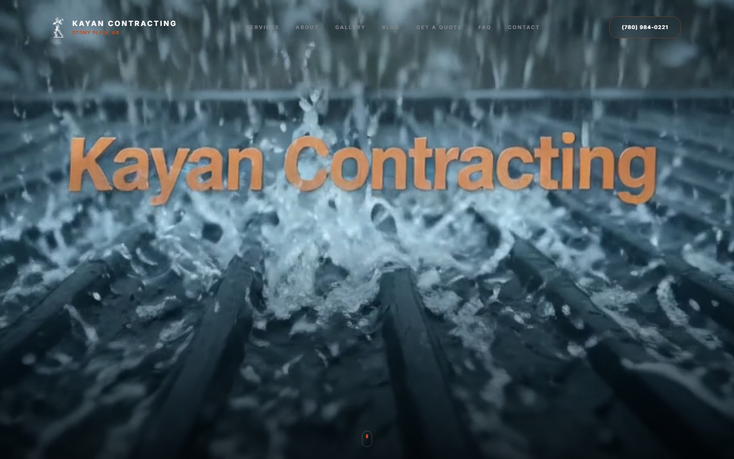 Kayan Contracting website screenshot