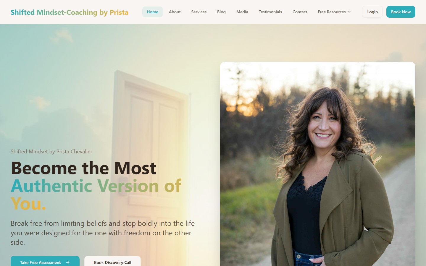 Shifted Mindset by Prista website screenshot